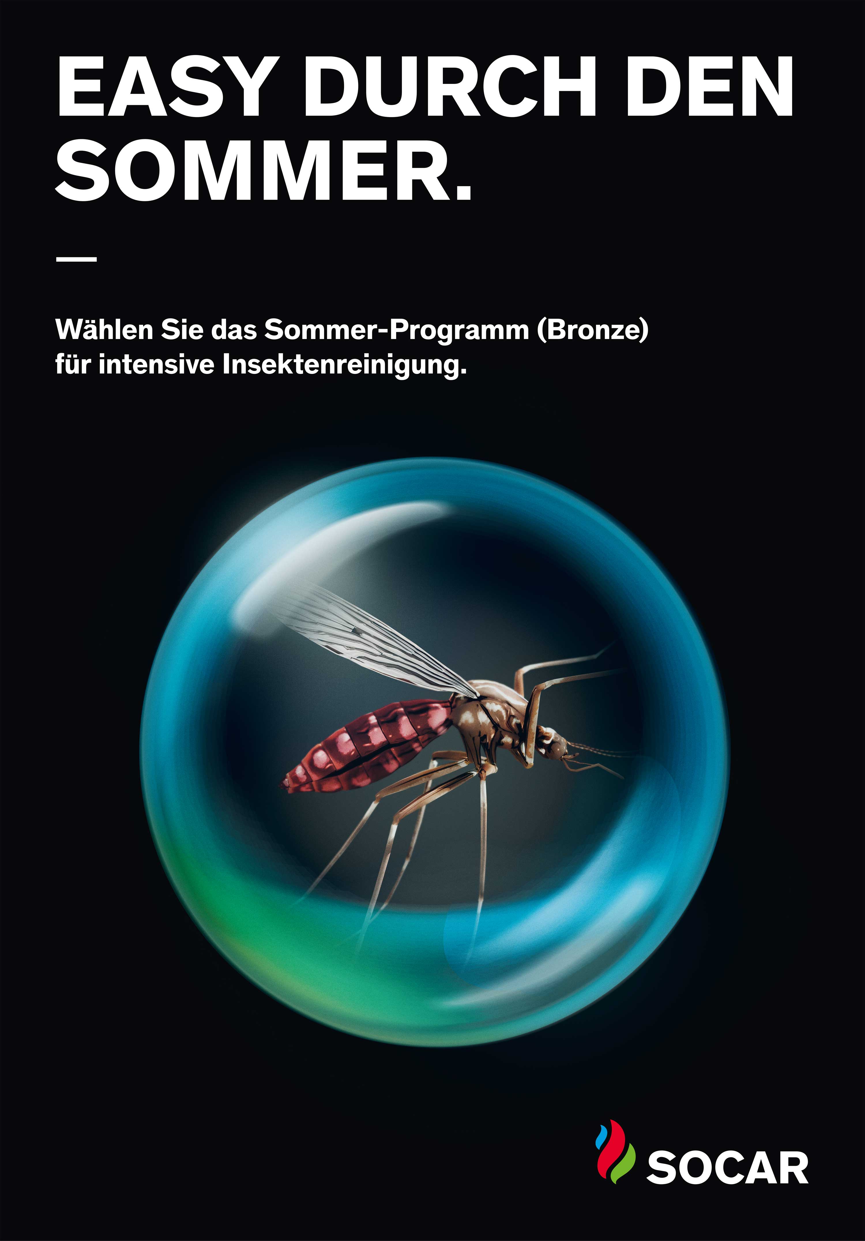 Abbildung: Plakatmotiv für die SOCAR Car Wash Kampagne.