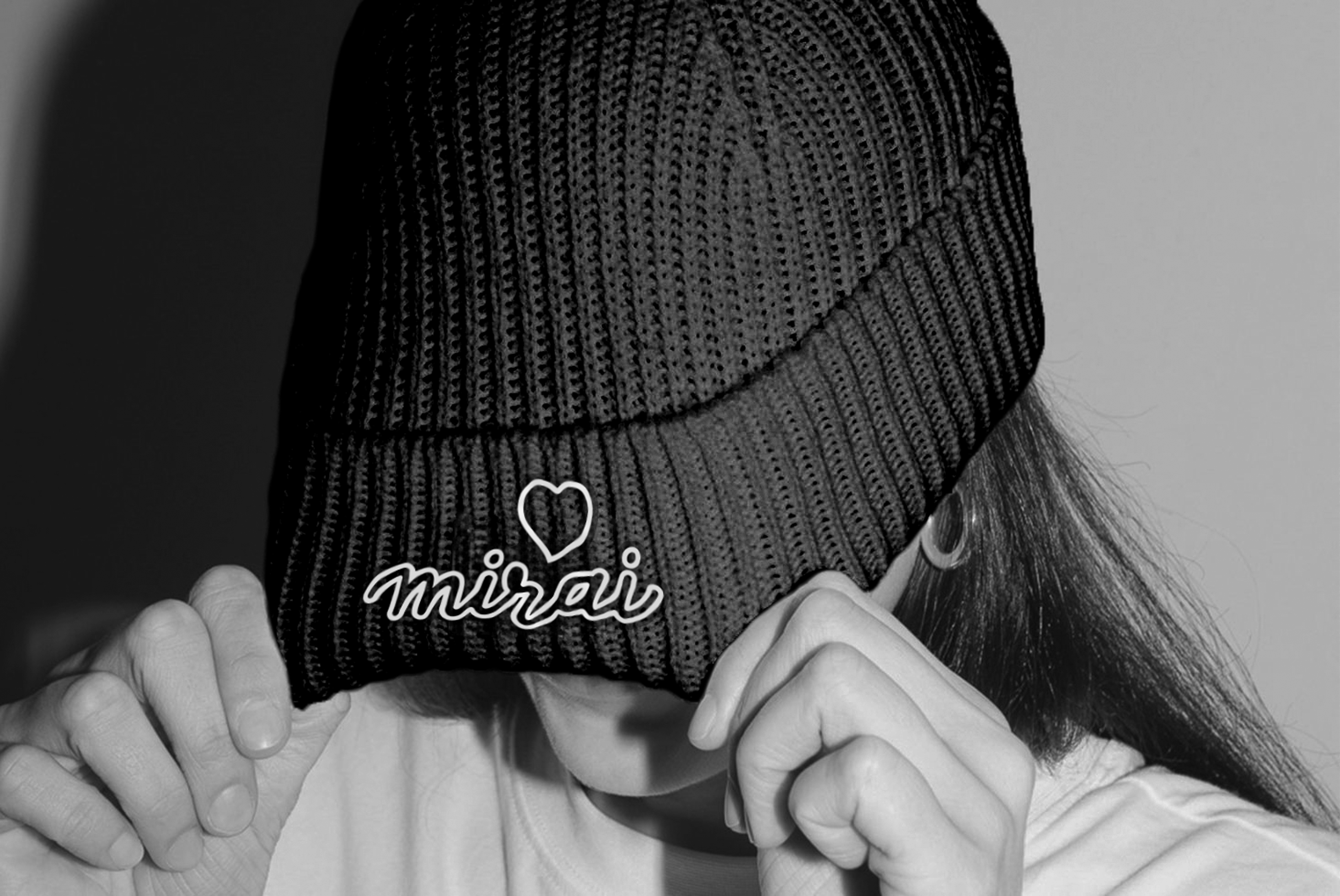 Abbildung: Die gestaltete Mirai-Beanie-Mütze.